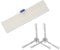 Rowenta Filtro de alto rendimiento y cepillos para Robot Explorer Serie 60 ZR740003 Set 2 Cepillos laterales y Filtro Allergy Care para robot aspirador Explorer Serie 60, blanco