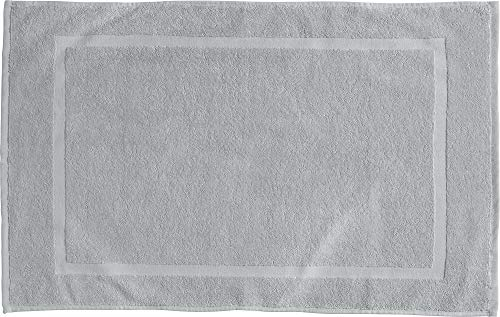REDBEST Duschvorlage, Badteppich Chicago Silber Größe 50x80 cm - extra dick, weich, saustark und strapazierfähig (weitere Farben)