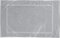 REDBEST Duschvorlage, Badteppich Chicago Silber Größe 50x80 cm - extra dick, weich, saustark und strapazierfähig (weitere Farben)
