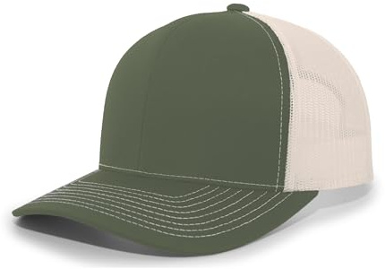 Pacific Headwear Contrast Stitch Trucker Snapback – Breathable Mesh Hat Perfect for Running, Adjustable Cap 9W