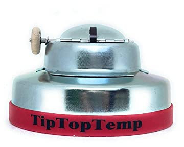 Tip Top Temp Aufsteckbarer Grill-Temperaturregler (TTT-03 CF4), Silber
