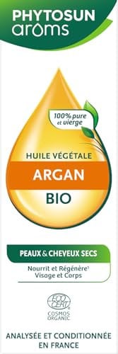 PHYTOSUN AROMS Huile Végétale d'Argan Bio - 100% Pure et Vierge - Hydratant et Régénérant, Embellisseur et Fortifiant - 50ml