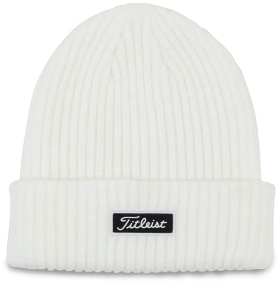 Titleist Charlston Cuff WIntermütze Weiss