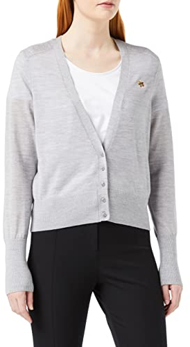 Ted Baker Damen aiyleen-Merino Low v Cardi Strickjacke, Grau-meliert, 38