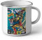 Metal X Men Comics Marvel Taza esmaltada Vintage Poster Comic Cover