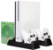 SteelDigi Stazione di ricarica multifunzione per controller Xbox Green Mochican, supporto per controller e ventola per console Xbox One, docking station con uno scaffale per 12 giochi