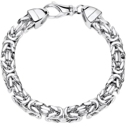 Jewlix Königsarmband Silber 925 rhodiniert, 7mm, Königskette Armband Herren