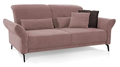 CAVADORE Cooper - Divani in poliestere, 2,5 posti, colore: Rosa antico