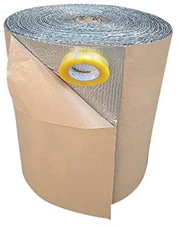 Pannelli Coibentati Isolante Termico 100% Alluminio e Bolle Per Freddo e Calore Abitazioni Camper e Furgoni Abbaini Facciate Porte di Garage e Usi Industriali(Size:1*4m)