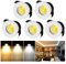 Mini Deckenspot Schrankbeleuchtung, 5 Pack Klein Mini LED Einbaustrahler, Dimmbare Unterbauleuchte Küche Led, Led Vitrinenbeleuchtung Spots für Weinschrank/Schrank/Küche/Wohnzimmer
