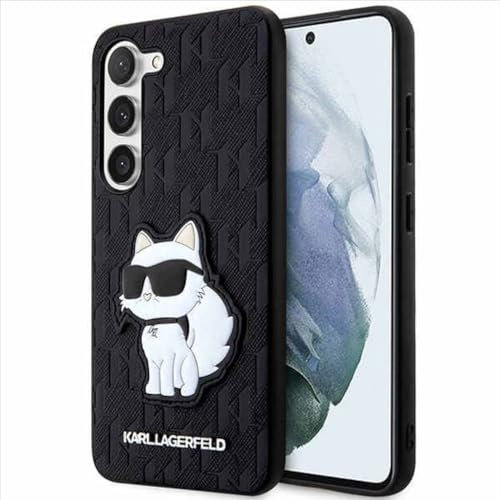 Hülle Karl Lagerfeld KLHCS23MSAKLHCPK S23+ S916 hardcase schwarz Saffiano Monogram Choupette