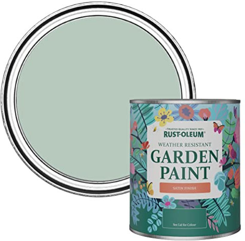 Rust-Oleum Green Mould-Resistant Garden Paint In Satin Finish - Leaplish 750ml