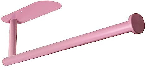 YeeBeny Pink Paper Towel Holder - Self Adhesive or Drilling, Under Cabinet or Wall Mount, Stainless Steel