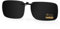 Goiteia Polarisierte, superdunkle Clip-On-Sonnenbrille über Korrekturbrillen für Herren und Damen, kompakte Passform, nicht hochklappbar (CAT4)