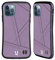 Head Case Designs Violett Flicken Kollektion - Denim Hybride Handyhülle Hülle Huelle kompatibel mit Apple iPhone 12 / iPhone 12 Pro