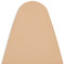 Encasa XO Housse Table à Repasser avec Feutre épaisseur 4 mm - Beige Clair - Plain Couleurs Cotton, Elastic (Convient à la Norme Large Boards of 125x39 cm) Réfléchissant à la Chaleur