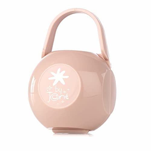 Jané Scatolina portaciuccio, con manico per appendere, può contenere 2 ciucci, senza BPA, adatta alla lavastoviglie