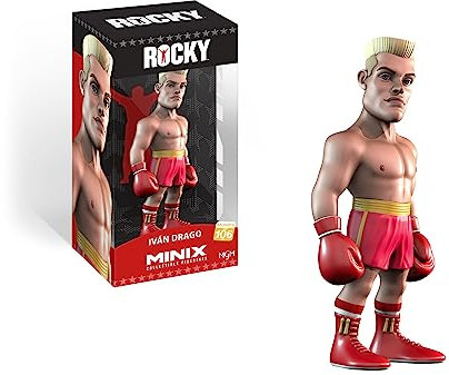MINIX Rocky Figur, Ivan Drago, Sammlerstücke für Ausstellung, Geschenkidee, Spielzeug für Kinder und Erwachsene, TV-Fans BANDAI MN11704