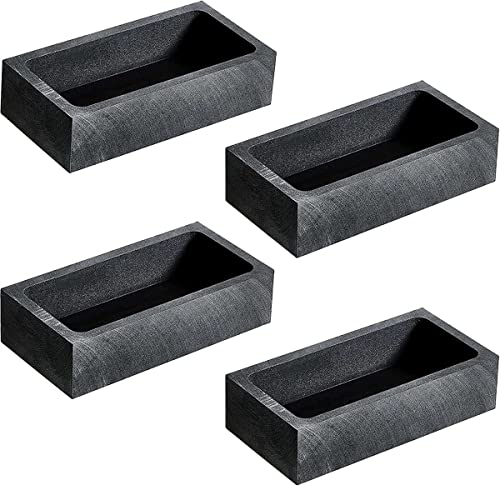 watera 4 StüCk 1 KG Graphit Barren Form Guss Barren Tiegel Form Silber Gold Barren Form Schmelzen GießEn Raffinieren