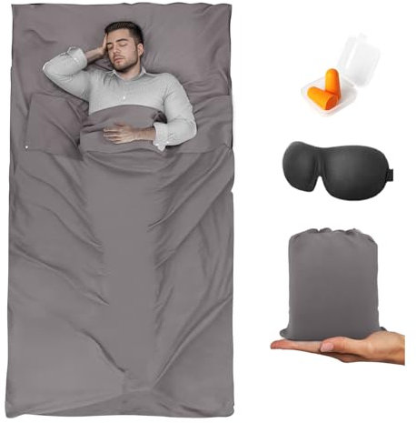 BREENHILL Schlafsack Liner Camping & Reise Bettlaken für Erwachsene - Hostels & Reisen Schlafsack