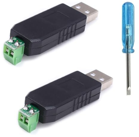 KARELLS - Adaptador convertidor USB a RS485, convertidor USB a RS485, USB a RS485, USB a RS485, convertidor, USB RS485, RS485, adaptador de convertidor adaptador, adecuado para Windows, 2 piezas