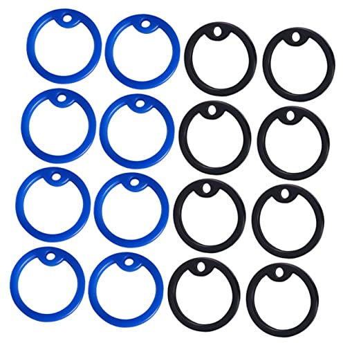 minkissy 40 Pcs Tiny Dog Collar Small Dog Collars Puppy Collars Small Puppy Collar Silent Dog Tag Ring Name Tag Silent Rings Durable Pet Mute Circles Pet Tag Mute Ring