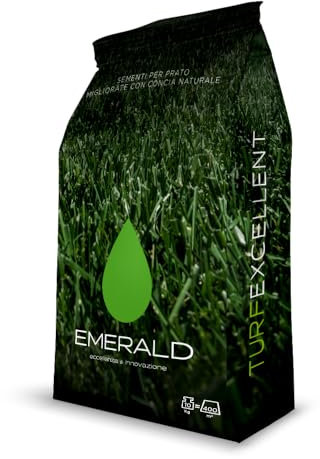 Emerald COUNTRY TurfExcellent, Sementi per Prato ad Alta Qualità Estetica,Scuro Denso e Resistente, 10kg (400mq)