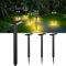 Bigzom Solarlampen für außen Garten, 4 Stück Warmweiß solarleuchten für außen, IP67 Wasserdicht mit 15cm Verlängerungsstange für außen, Terrasse, Rasen, Garten, Hof,Wege