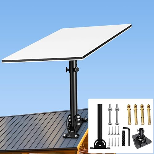 Support pour toit Starlink Gen 3, fixation Starlink, angle d'inclinaison réglable à 160° pour une meilleure réception, compatible avec l'antenne Starlink Gen 3