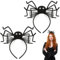 patinadrift 2 Stück Spinnen Haarreif Karneval Halloween Stirnband,Haarband Spinne mit Augen Haarreif Kopfschmuck Haarschmuck Dekoration für Halloween,Karneval