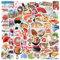 Japan sticker set reise zubehör scrapbook zubehör vintage stickers urlaub scrapbooking journaling sticker koffer aufkleber Japanische deko travel stickers Japan deko aufkleber scrapbook