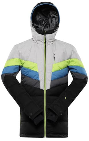 ALPINE PRO FEEDR Herren Warme Skijacke, Robuste und Leichte Winterjacke, Daunenjacke, Snowboard Jacke, Frostsichere Jacke, PUFFY Stil, Wasserdichte und Atmungsaktive Jacke, Outdoor Jacke
