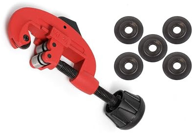 ROTHENBERGER Industrial Tube Cutter 30 Rohrabschneider inkl. 5x Ersatzschneidrad | Ø 3 mm - 30 mm (1/8 - 1 1/8) | Rohrtrenner | Rohrschneider Kupfer Messing Aluminium