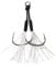 YHAILI Slow Fall Jigs Angelhaken Dancing Stingers Jigging Köder Angelhilfshaken Mit Teasern Ersatzhaken Pack