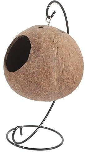 HYTROVE 1 Satz Vogelzuchtnest Kokosnüsse Zuchthaus Dekoratives Vogelzuchtnest Schlafendes Vogelbett