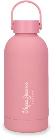 Pepe Jeans Aris Botella de Acero Inoxidable Rosa 6,5x18,5x6,5 cms Acero Inoxidable by Joumma Bags