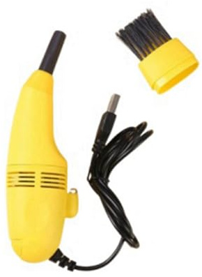 Bosiyrggrl Computer Vacuum Cleaner, Keyboard Vacuum Cleaner Mini USB Vacuum Cleaner Sewing Machine Vacuum Cleaner Yellow