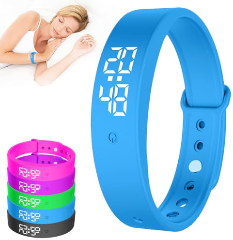 DASIAUTOEM Vibrationsalarm Erinnerung Uhr, Vibrationswecker Armband, Silent Vibrating Alarm Reminder Watch mit Timer und 10 täglichen Alarmen, Trinkerinnerung für Alte Menschen Medikamenten Wecker