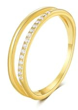 RDSGYZ Eheringe 750er Gold, Trauringe Damen Einzeln mit Diamant Wickelring Verlobung Hochzeit Ringe Frauen Größe 60 (19.1)