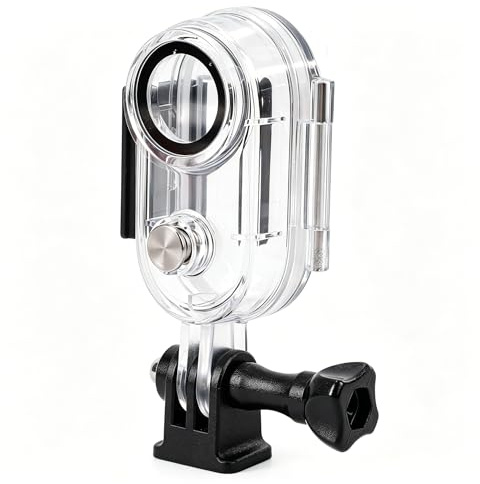 Custodia subacquea impermeabile per Insta-360 GO 3S/GO 3 Action Camera, custodia protettiva subacquea da 40 m/131 piedi con accessori per staffa per immersioni, surf, nuoto