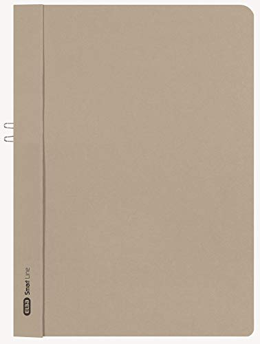 Elba Klemmhefter A4, Smart Line, ohne Vorderdeckel, aus Karton, grau, 50 Stück