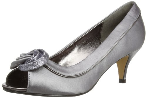 Lunar FLR222, Peep-Toe Femme - Gris - Gris, 38