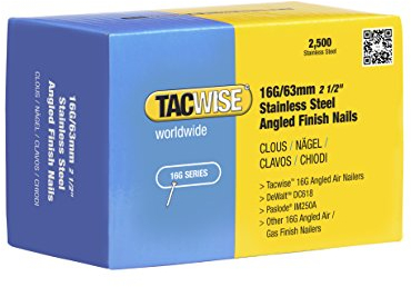 Tacwise 0375 16G Chiodi in Accisio Inossidabili da 32mm, 63 mm
