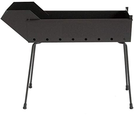 Cruccolini BA12 Barbecue Arrosticini a Carbone, Nero, 50x13x43 cm