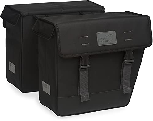 New Looxs Origin Double Hybrid Gepäckträgertasche, Black, 36 x 33 x 15 cm