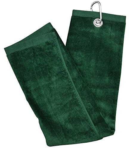 Longridge Luxury 3 Falten Golf Handtuch - Grün,