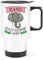 Beware Crazy Elephant Lady Travel Mug Cup with Handle