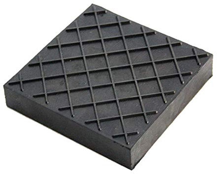 Gummiauflagen zum Reifenwechseln über 50 Varianten Rangierwagenheber Wagenheber Hebebühne Gummiklotz Auflage Unterstellbock Gummiblock Auto KFZ PKW Schutz Kratzer rund eckig (80x80x20 Waffel)