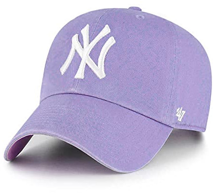 '47 MLB New York Yankees Ball Park Clean Up verstellbare Mütze, Erwachsene, Einheitsgröße (New York Yankees Lavender Pink), New York Yankees Lavender Pink, Einheitsgr��e