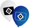 HSV Hamburger SV Luftballon 10er Pack Raute blau und weiß